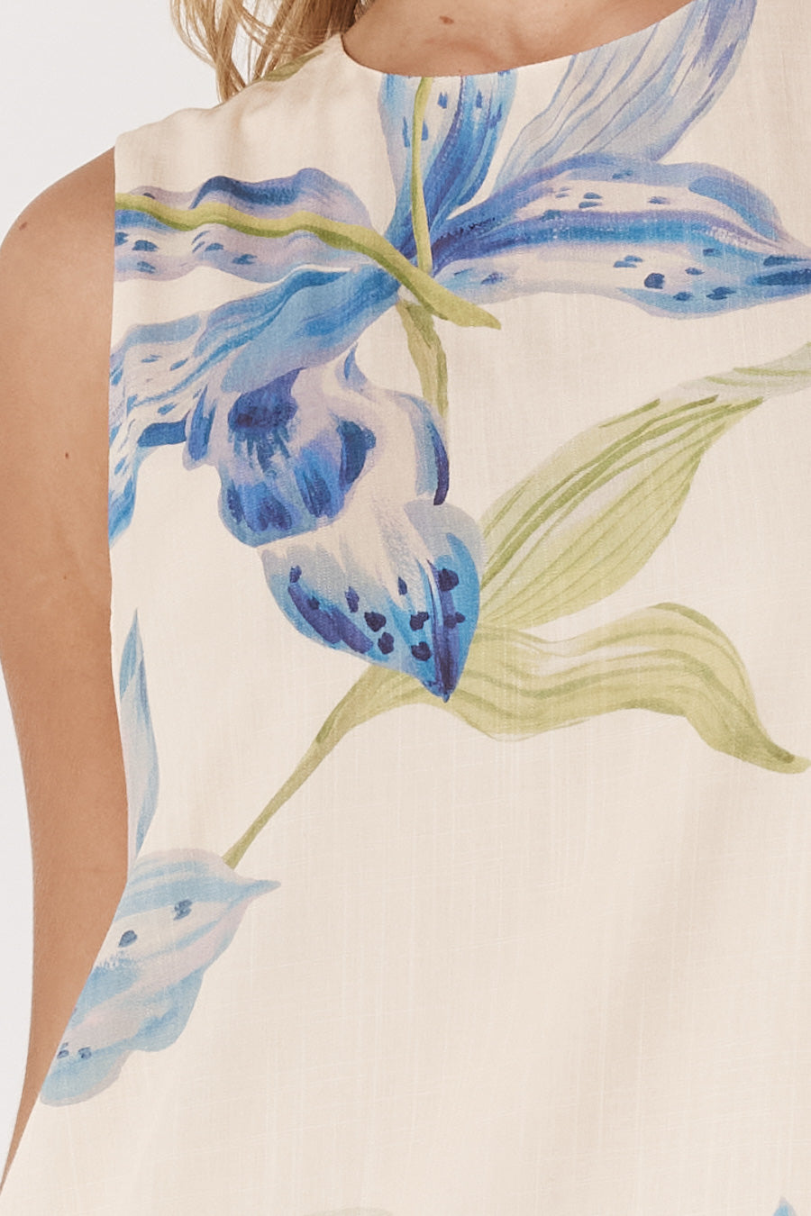 Anthea Shift Dress - White Floral
