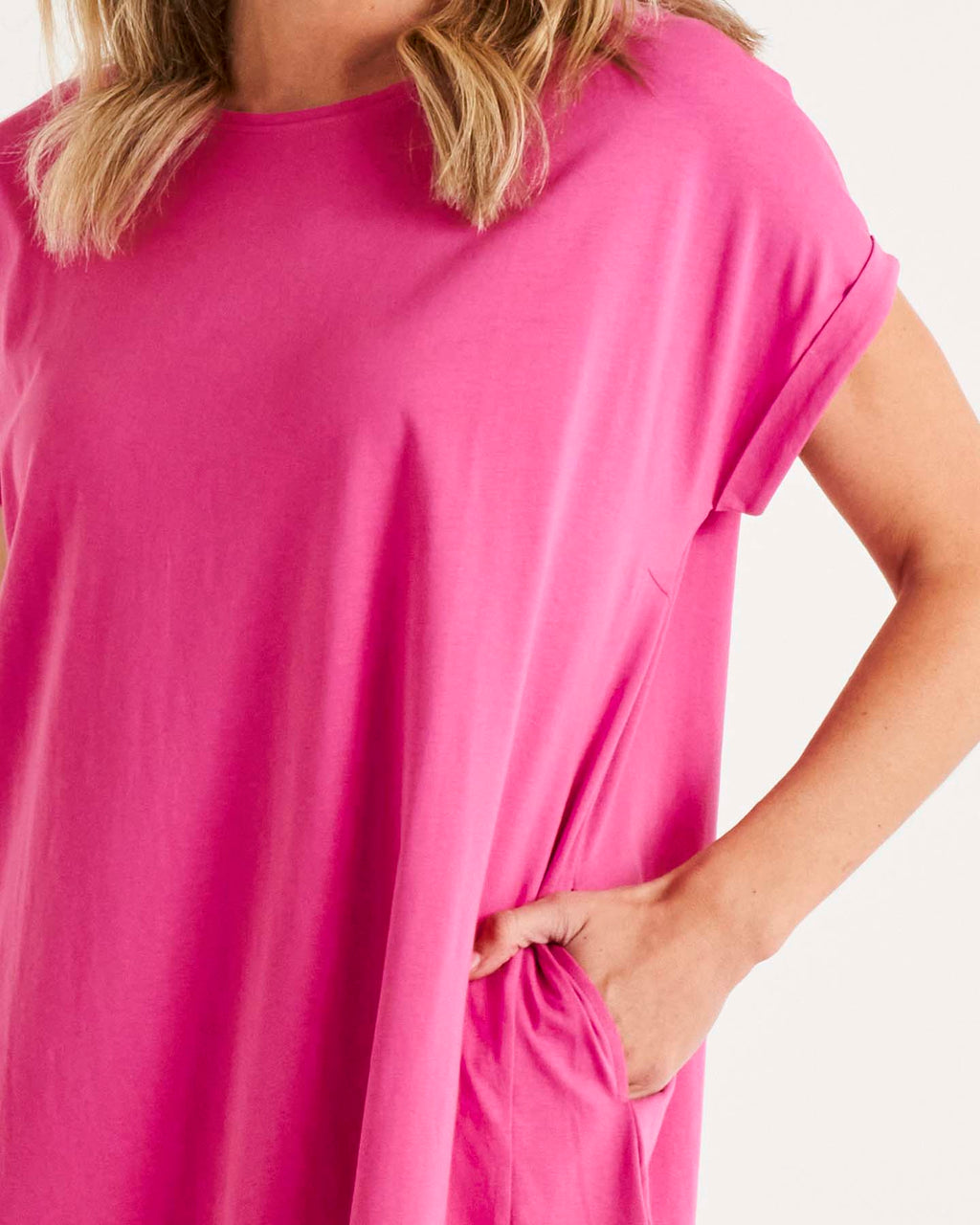 Maxine TShirt Dress - Azalea