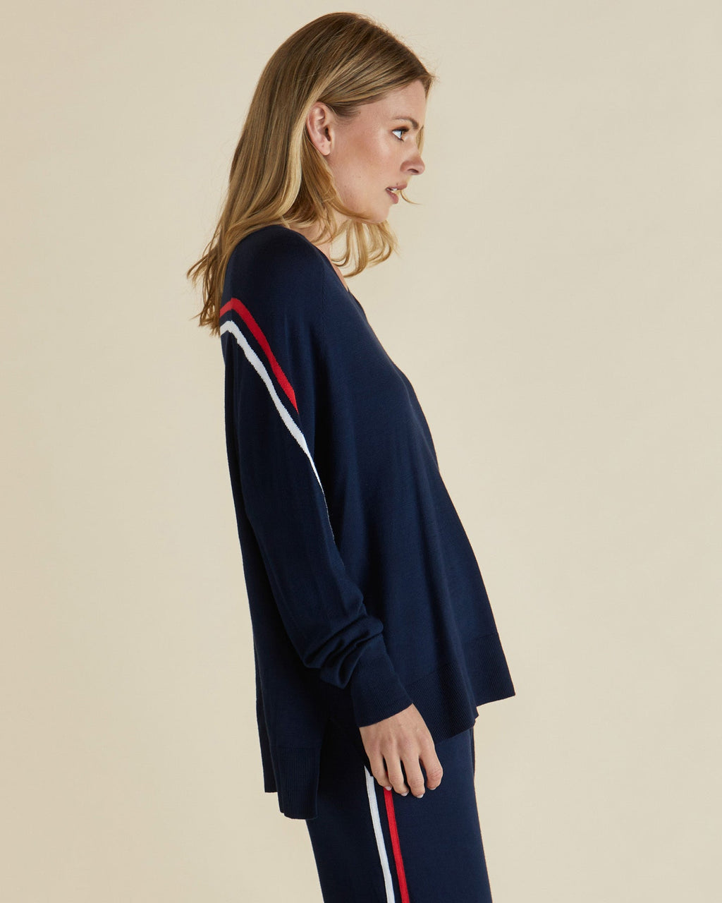Karina Knit Sweater - Navy