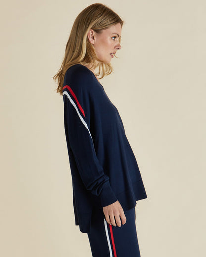 Karina Knit Sweater - Navy