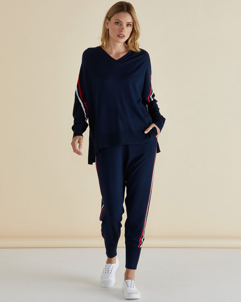 Karina Knit Sweater - Navy