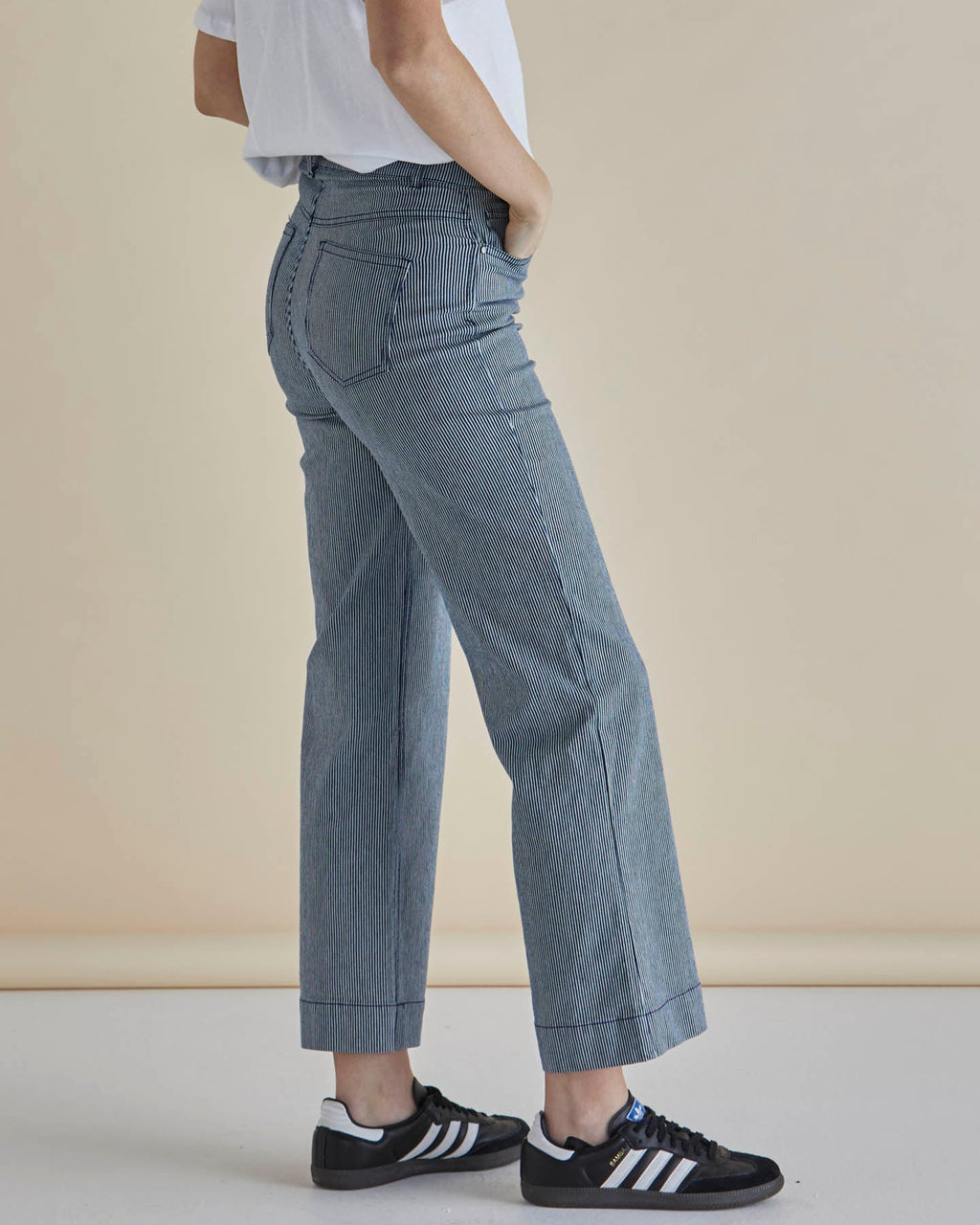 Willow Pinstripe Wide Leg Pants
