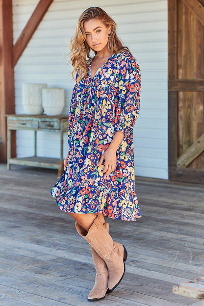Carnation Print Dress