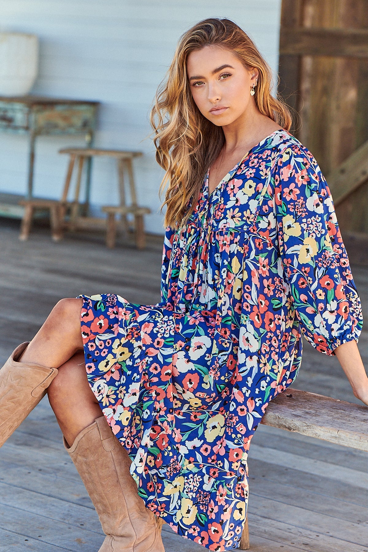 Carnation Print Dress