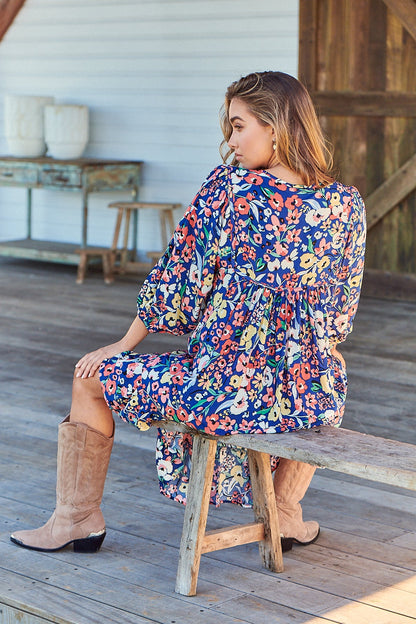 Carnation Print Dress