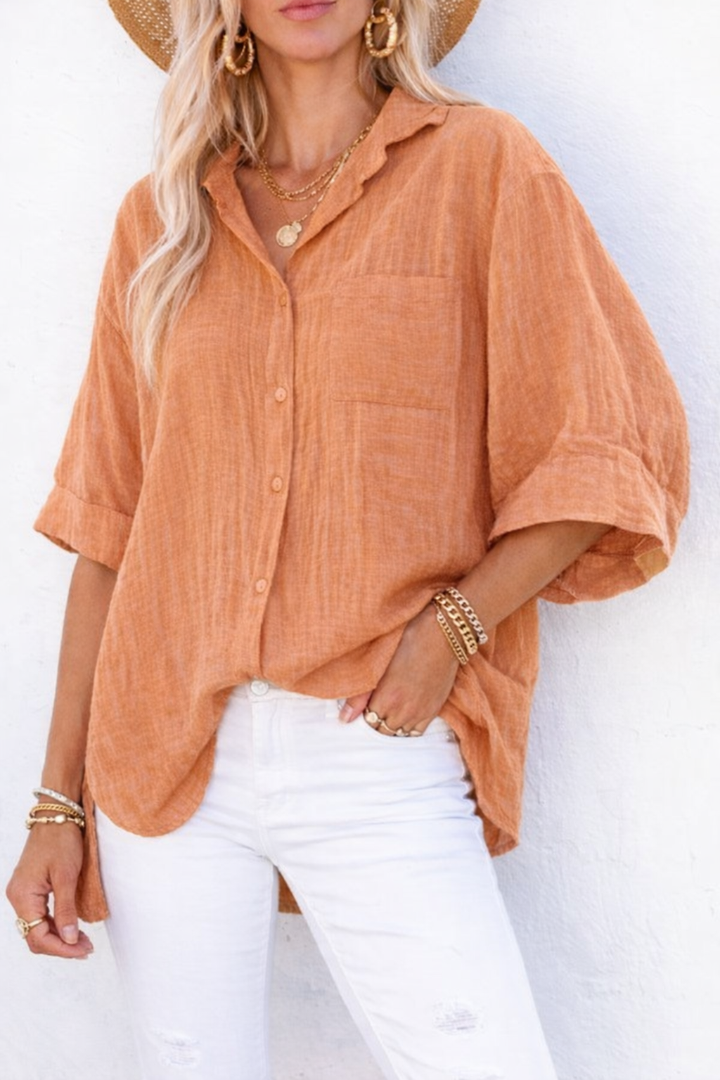 Lucia Shirt - Rust