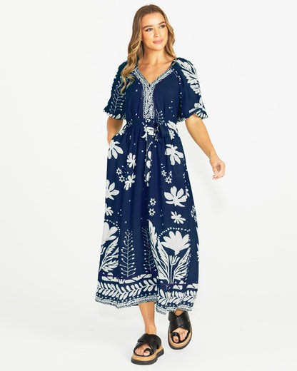 Lyndel Dress - Navy