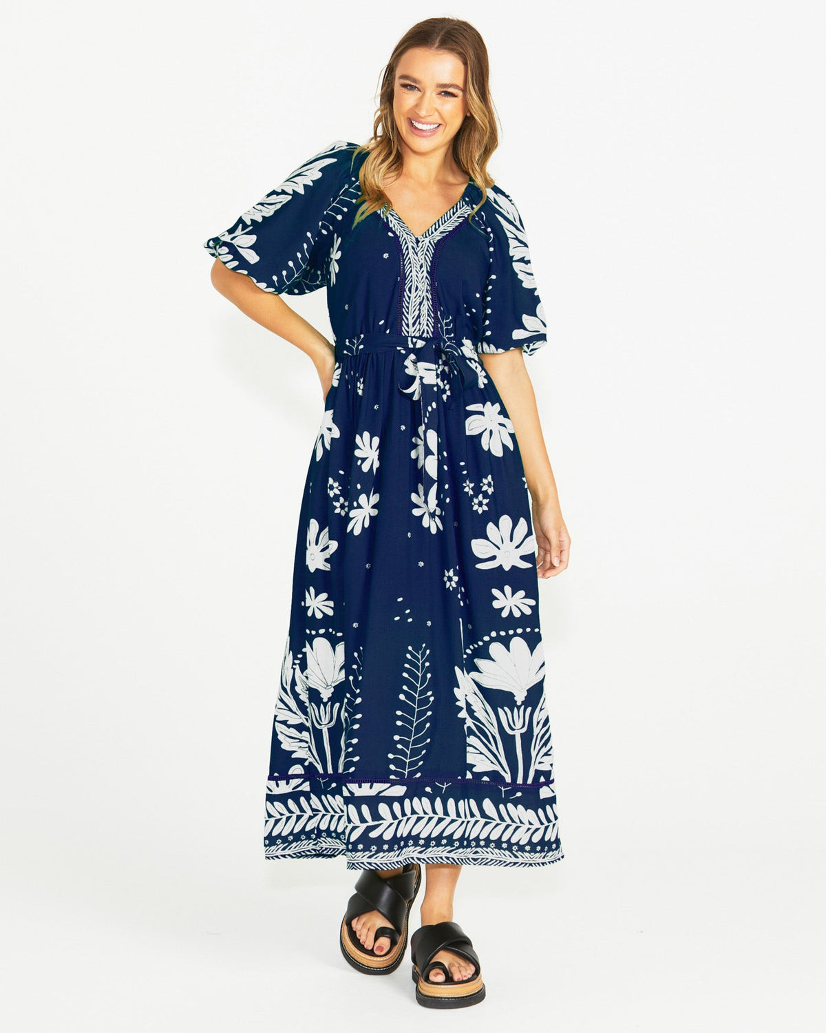 Lyndel Dress - Navy