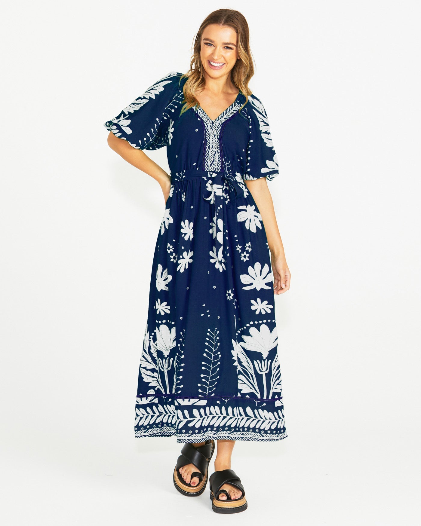 Lyndel Dress - Navy
